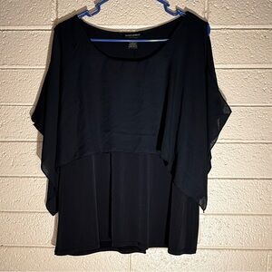 Susan Lawrence Black Layered Blouse